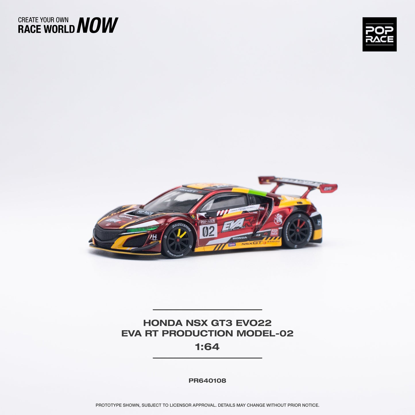 Honda NSX GT3 Evo22 EVA RT EVANGELION Production Model-02 Pop Race - Big J's Garage