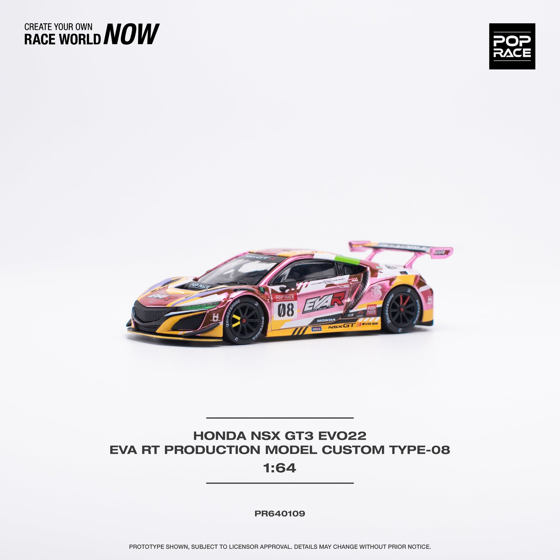 Honda NSX GT3 Evo22 EVA RT EVANGELION Pink Pop Race - Big J's Garage