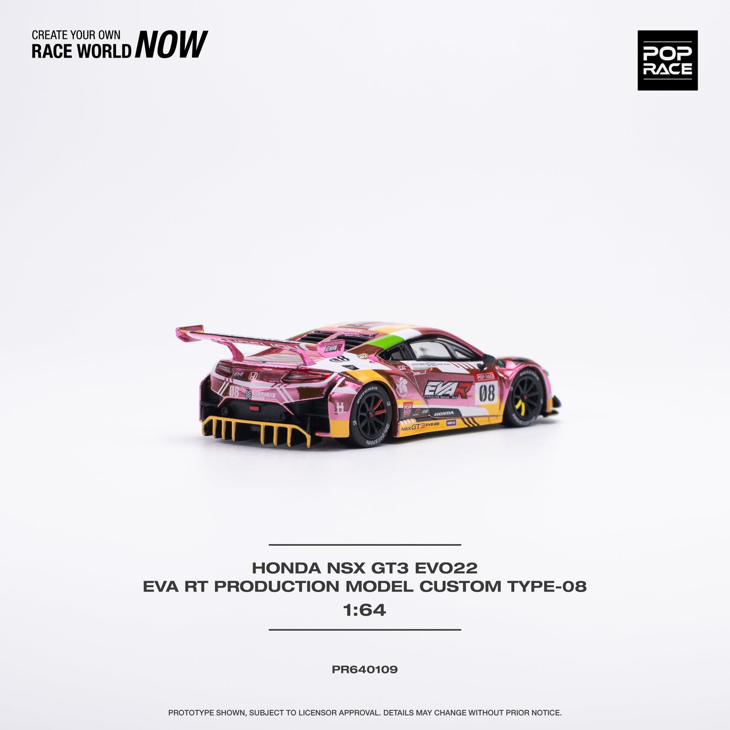 Honda NSX GT3 Evo22 EVA RT EVANGELION Pink Pop Race - Big J's Garage