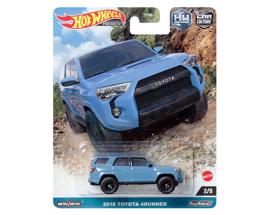 2018 Toyota 4Runner Blue Hot Wheels Car Culture Premium - Big J's Garage