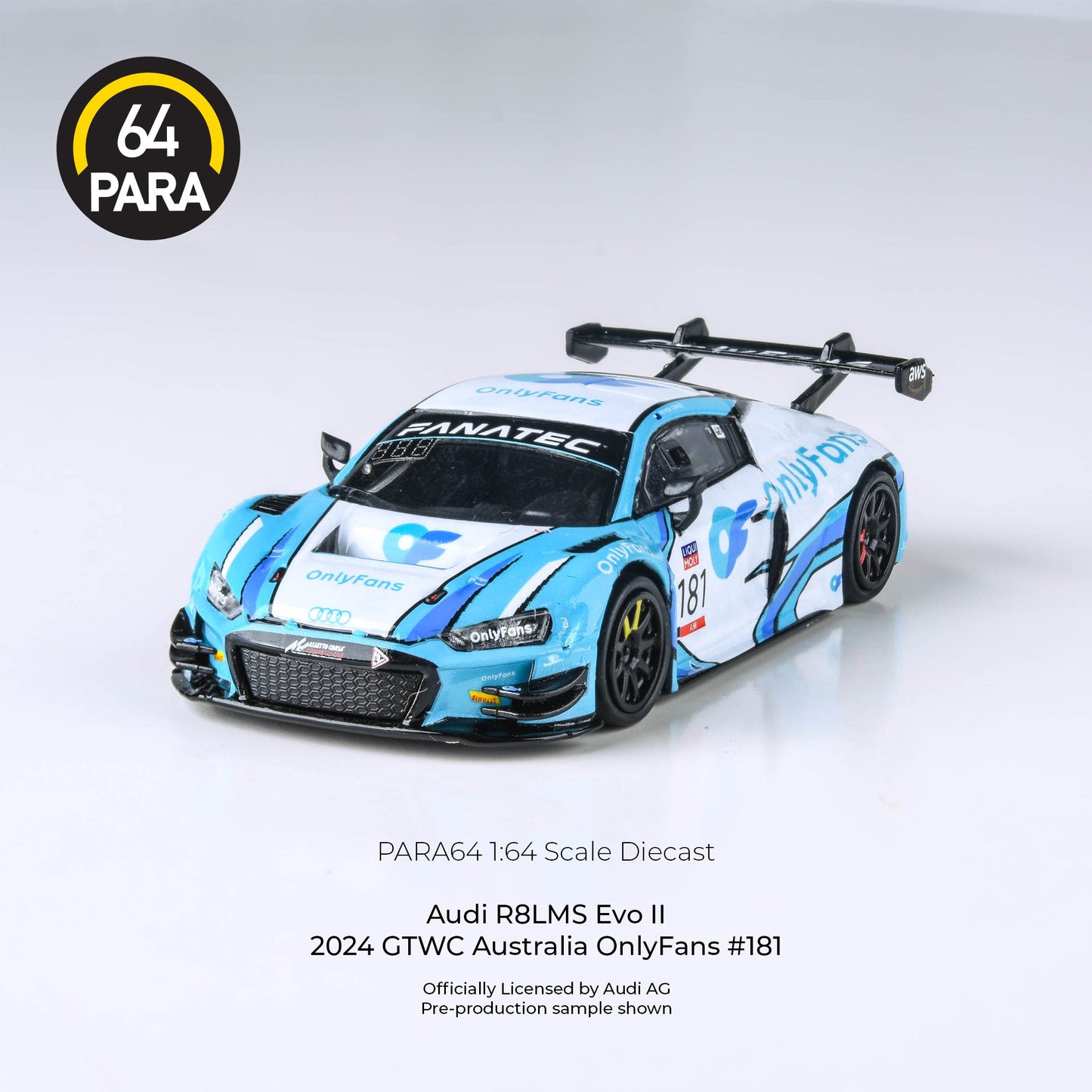 Audi R8 LMS Evo II 2024 GTWC Australia OnlyFans #181 Para64 - Big J's Garage