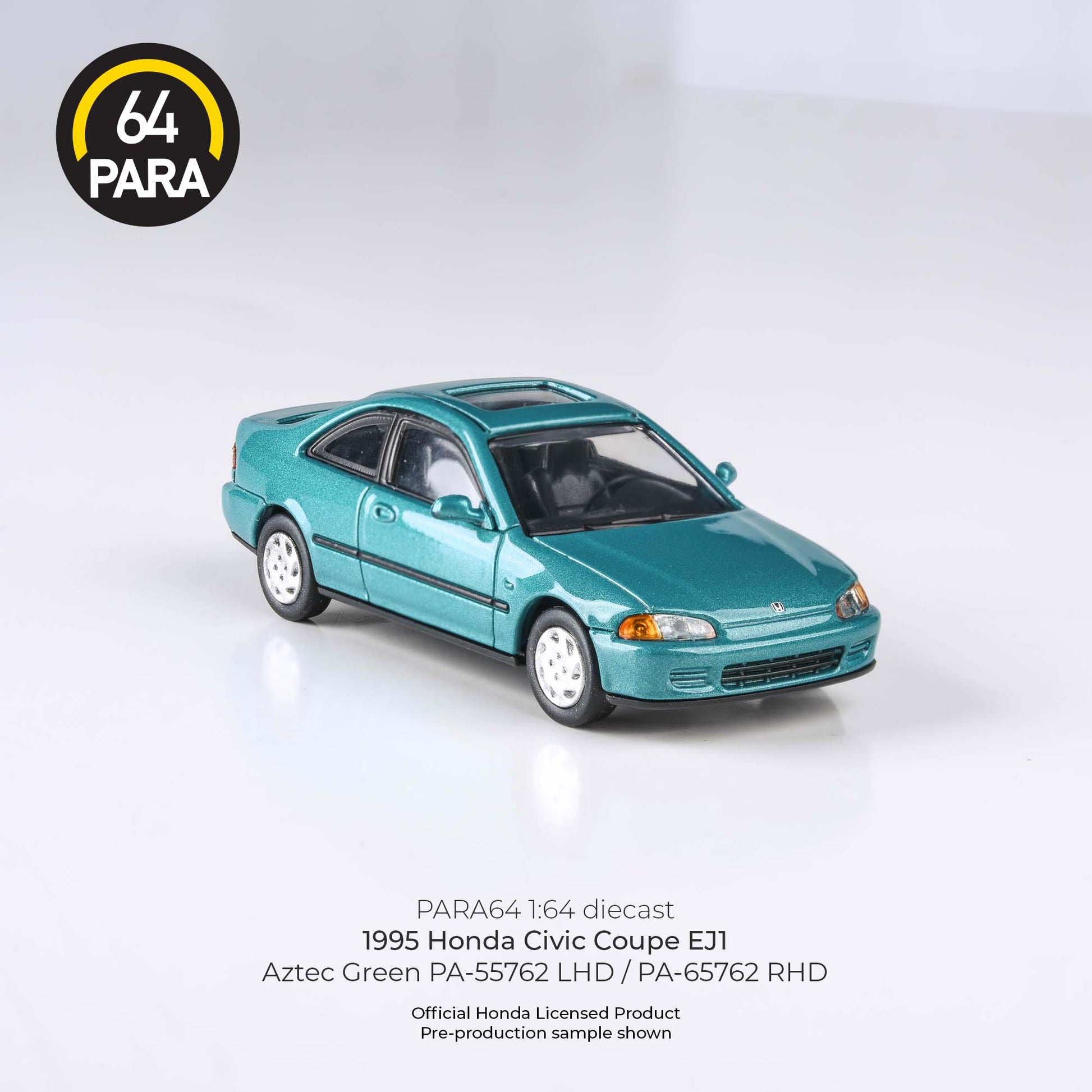 1995 Honda Civic Coupe EJ1 Aztec Green LHD Para64 - Big J's Garage