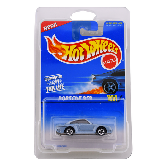 Porsche 959 Collectors #591 Hot Wheels In Sterling Protector -  Big J's Garage