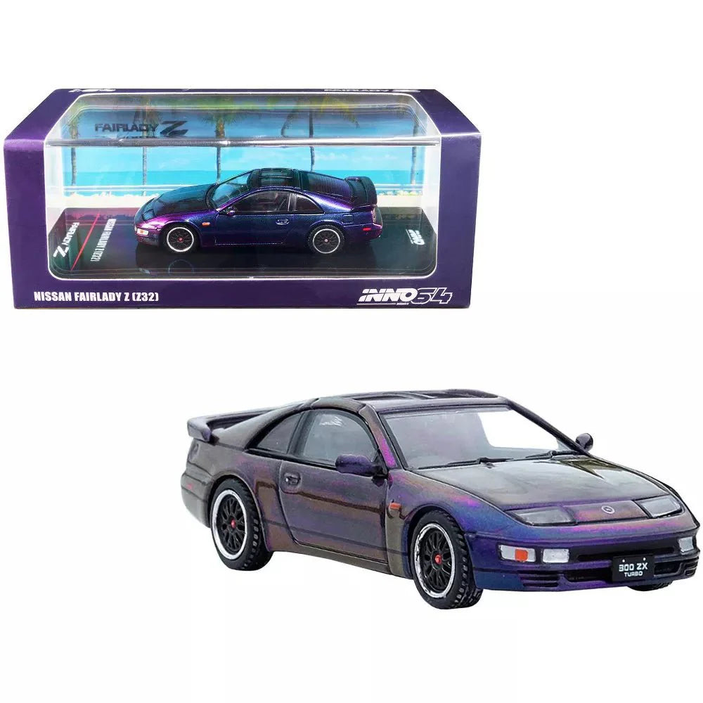 Nissan Fairlady Z S32 300ZX Midnight Purple II Hong Kong 2022 Exclusive Inno 64 - Big J's Garage