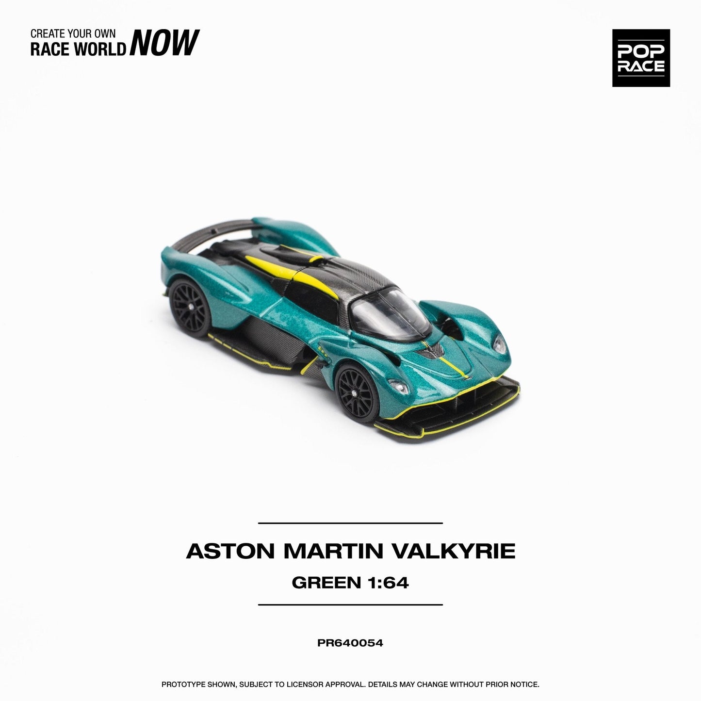 (Pre-Order) Aston Martin Valkyrie Green Pop Race - Big J's Garage