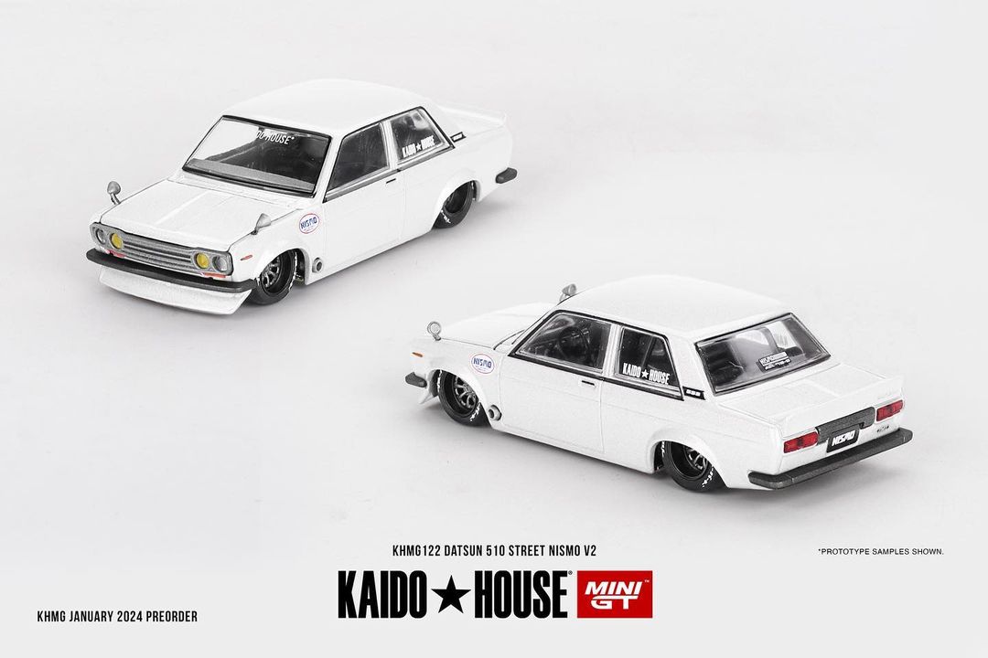 (Pre-Order) Datsun 510 Street Nismo V2 Kaido House x Mini GT - Big J's Garage