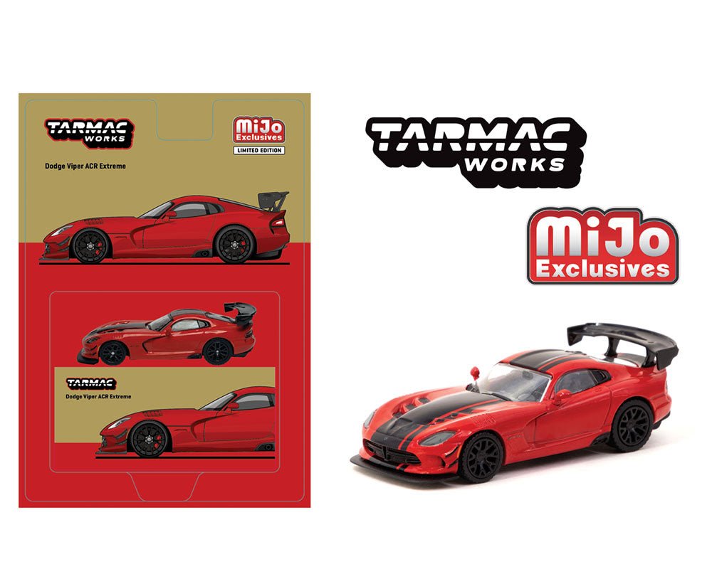 (Pre-Order) Dodge Viper ACR Extreme Red Global64 Tarmac Works Mijo Exclusive - Big J's Garage