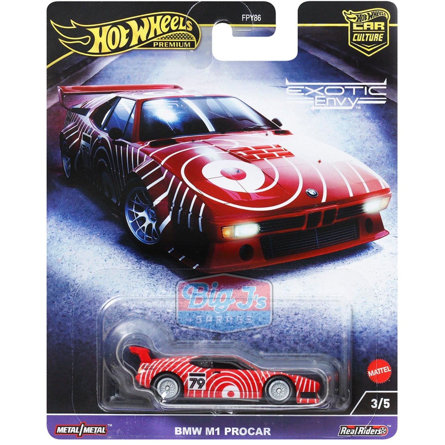 (Pre-Order) Exotic Envy 2024 Hot Wheels Car Culture Premium 5-Car Assortment - Big J's Garage