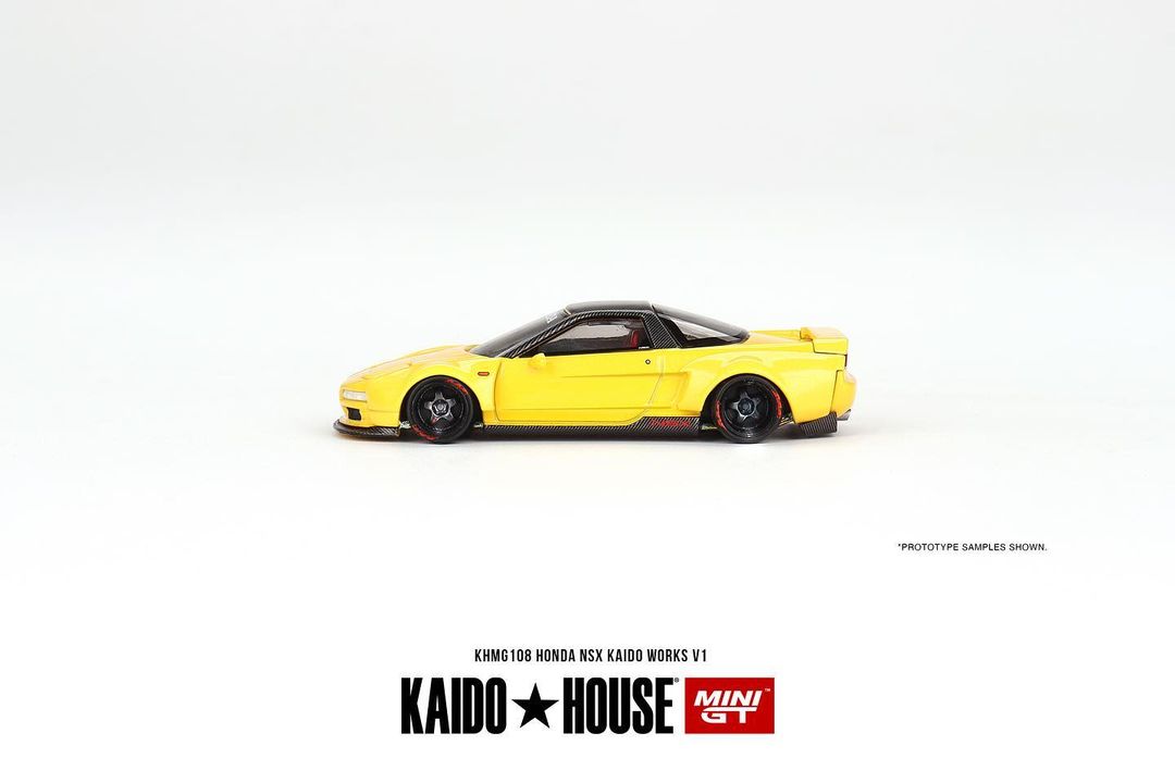 (Pre-Order) Honda NSX Kaido Works V1 Yellow Kaido House x Mini GT - Big J's Garage