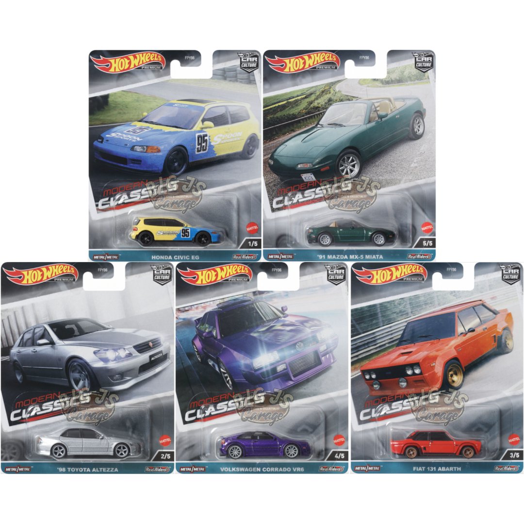 (Pre-Order) Modern Classics Hot Wheels Car Culture Release E Premium 5-Car Assortment - Big J's Garage