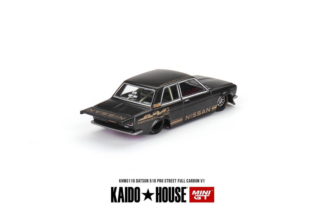 (Pre-Order) Nissan Datsun 510 Pro Street Full Carbon V1 Kaido House x Mini GT - Big J's Garage