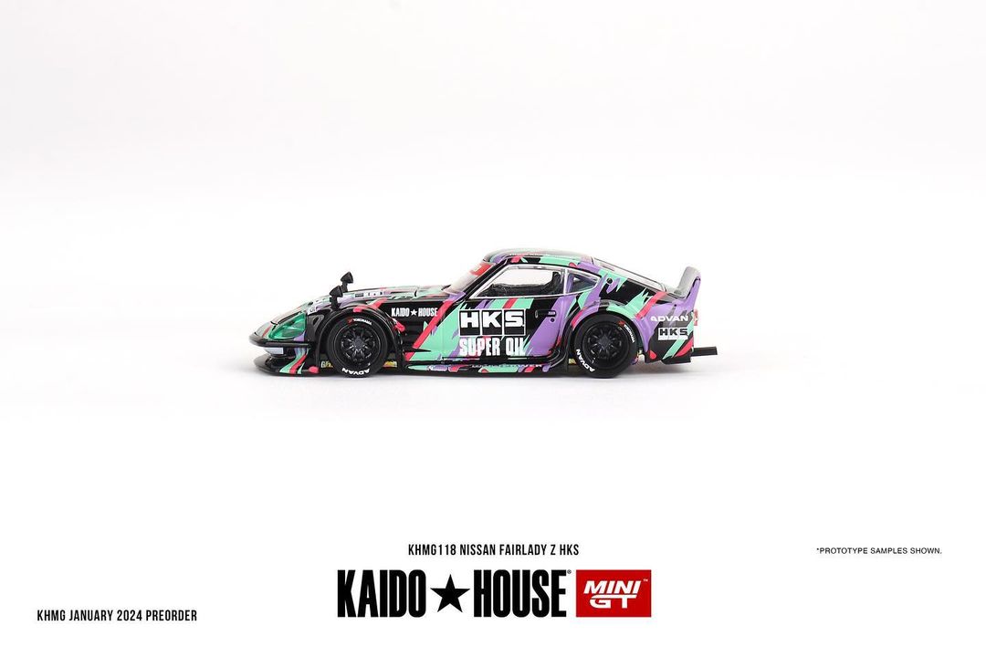 (Pre-Order) Nissan Fairlady Z HKS V1 Kaido House x Mini GT - Big J's Garage