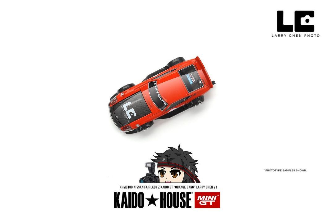 (Pre-Order) Nissan Fairlady Z Kaido GT Orange Bang Larry Chen V1 Kaido House x Mini GT - Big J's Garage