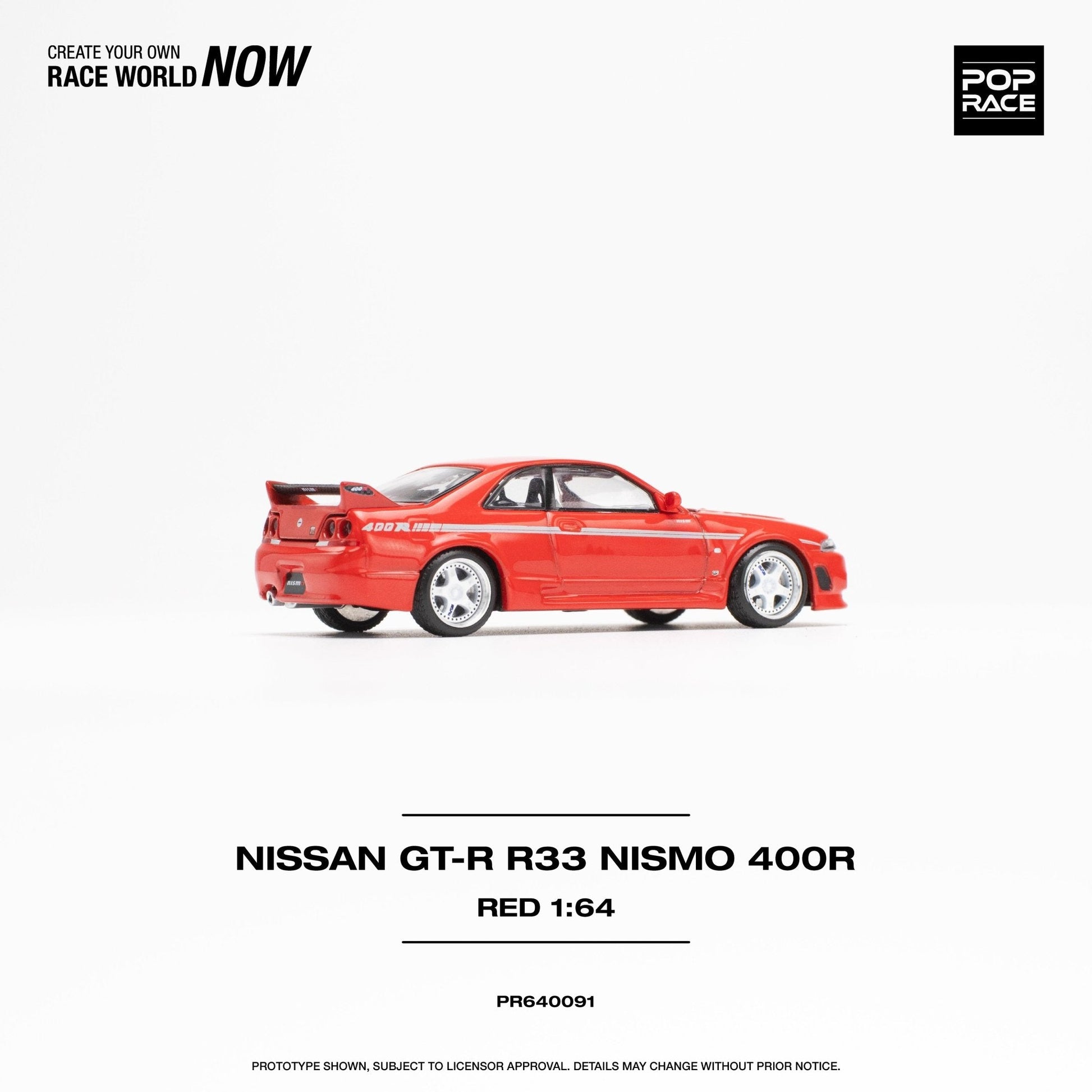 (Pre-Order) Nissan GT-R R33 Nismo 400R Red Pop Race - Big J's Garage