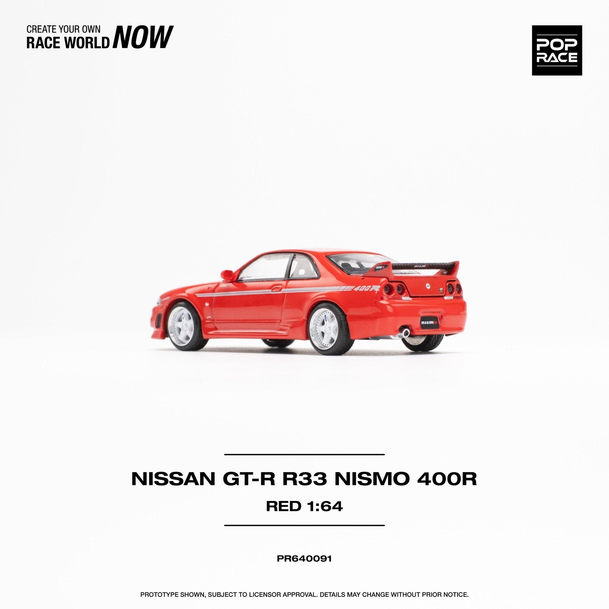 (Pre-Order) Nissan GT-R R33 Nismo 400R Red Pop Race - Big J's Garage