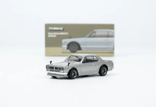 (Pre-Order) Nissan Skyline 2000 GT-R (KPGC10) Silver Tarmac Works - Big J's Garage