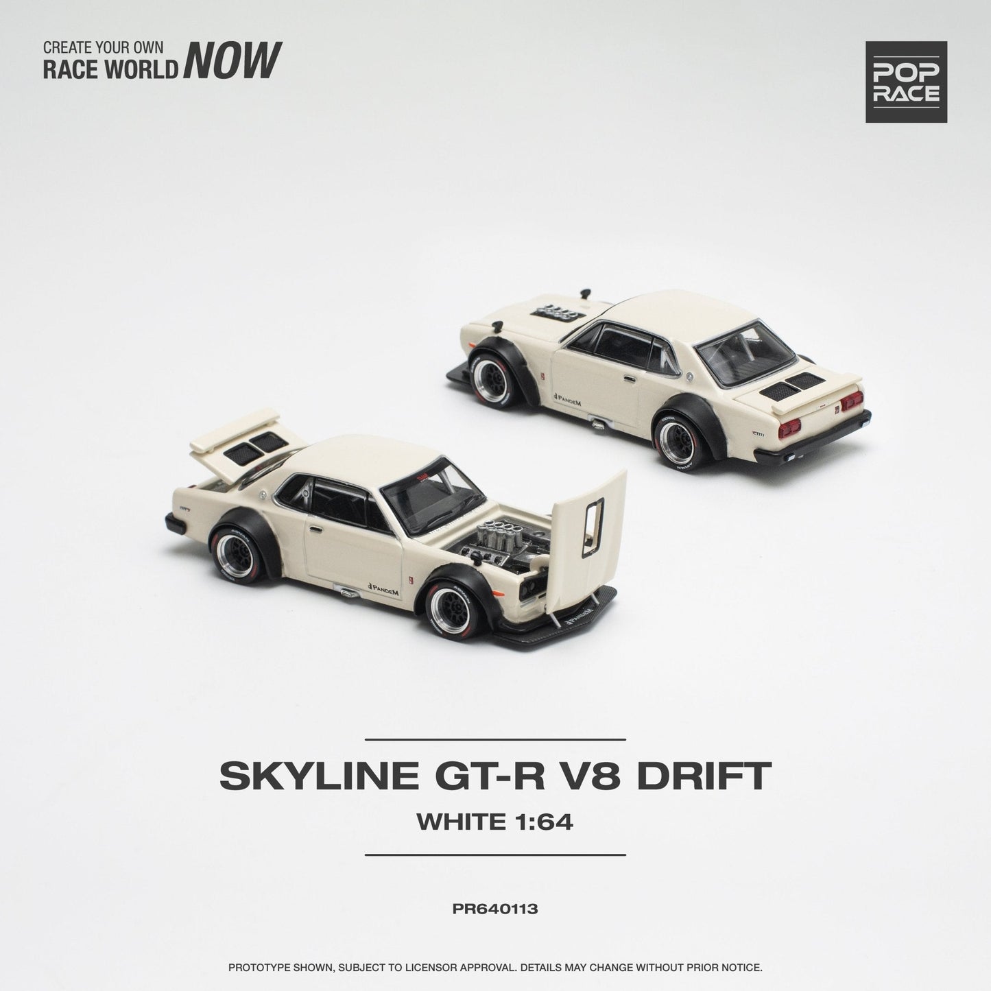 Nissan Skyline GT-R V8 Drift (Hakosuka) White Pop Race - Big J's Garage