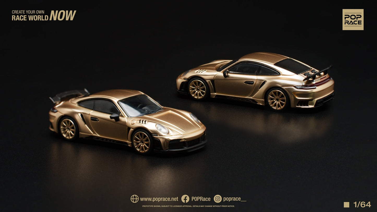 (Pre-Order) Porsche 992 Stinger GTR Gold Pop Race - Big J's Garage