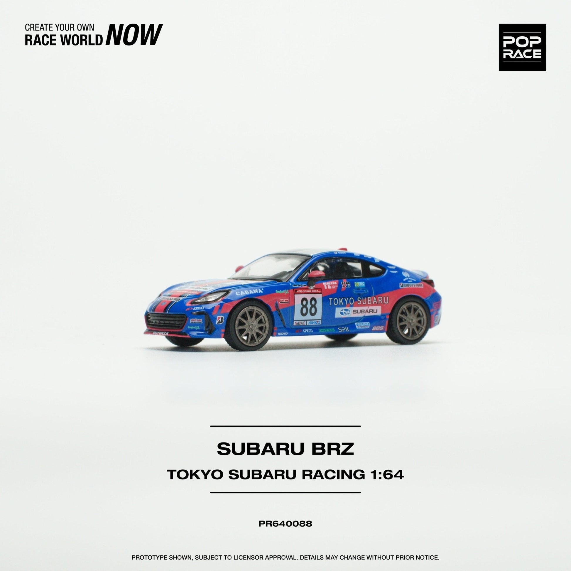 (Pre-Order) Subaru BRZ Tokyo Subaru Racing Pop Race - Big J's Garage