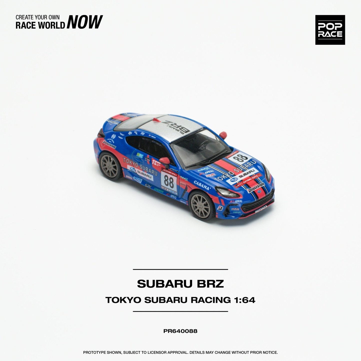 (Pre-Order) Subaru BRZ Tokyo Subaru Racing Pop Race - Big J's Garage