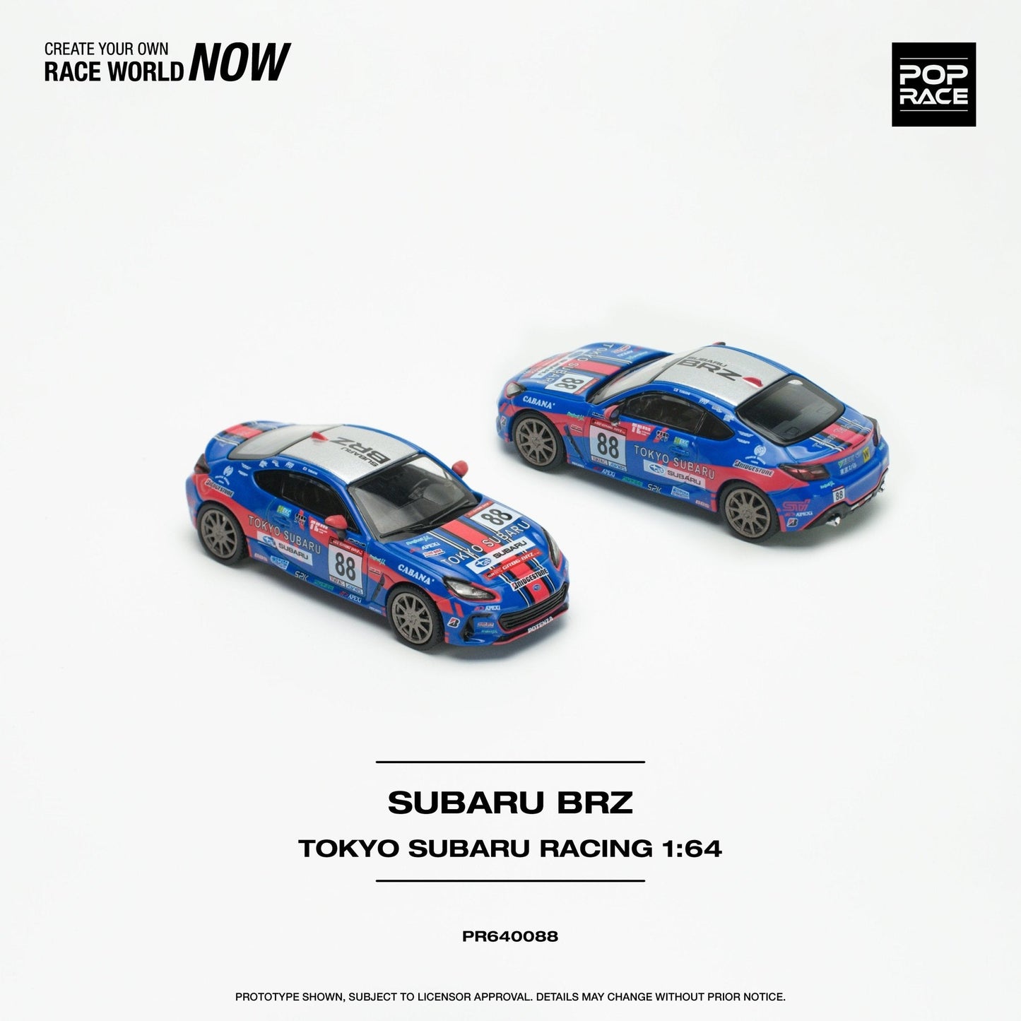 (Pre-Order) Subaru BRZ Tokyo Subaru Racing Pop Race - Big J's Garage