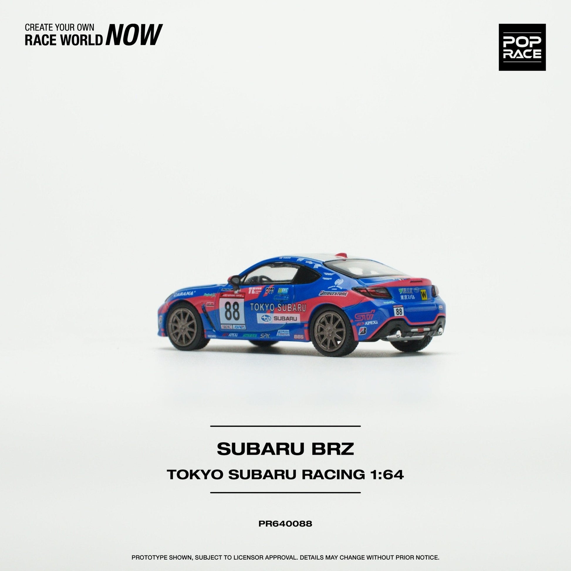 (Pre-Order) Subaru BRZ Tokyo Subaru Racing Pop Race - Big J's Garage