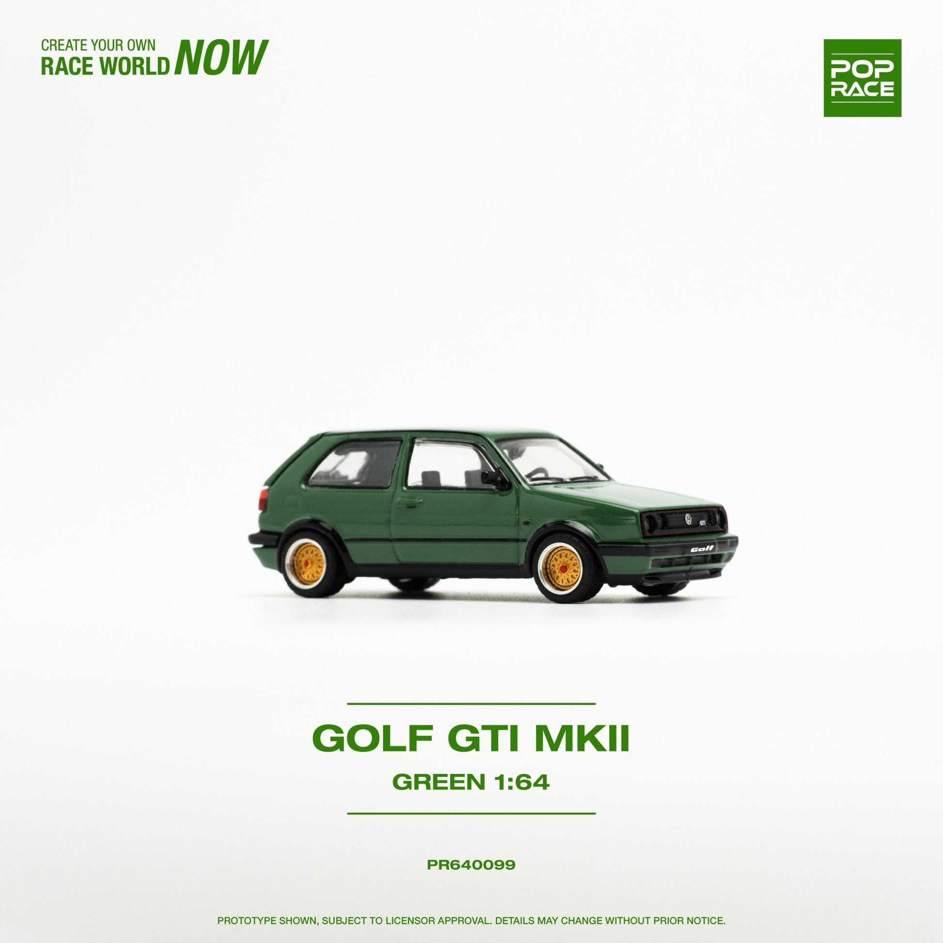 (Pre-Order) Volkswagen Golf GTI MkII Oak Green Pop Race - Big J's Garage