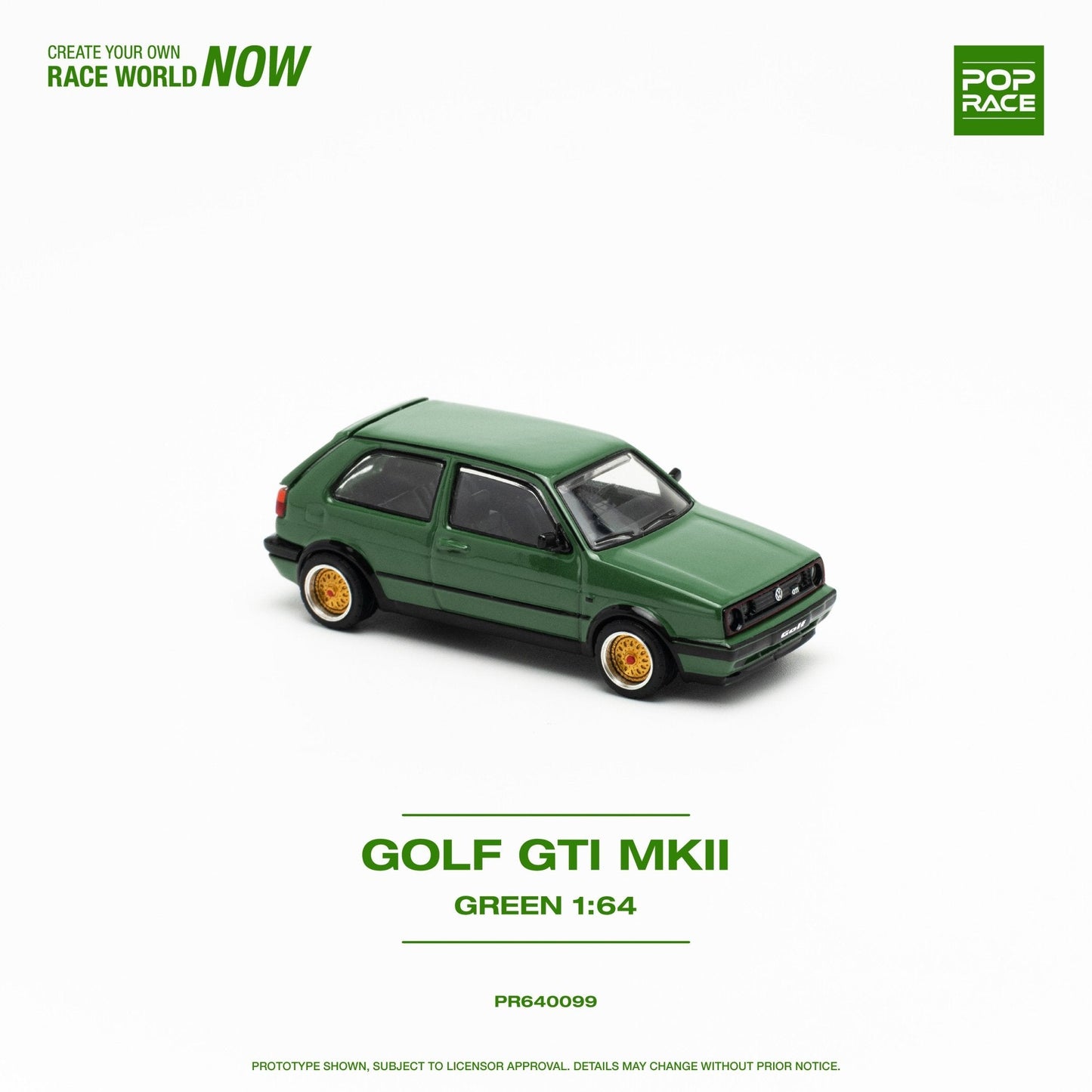 (Pre-Order) Volkswagen Golf GTI MkII Oak Green Pop Race - Big J's Garage