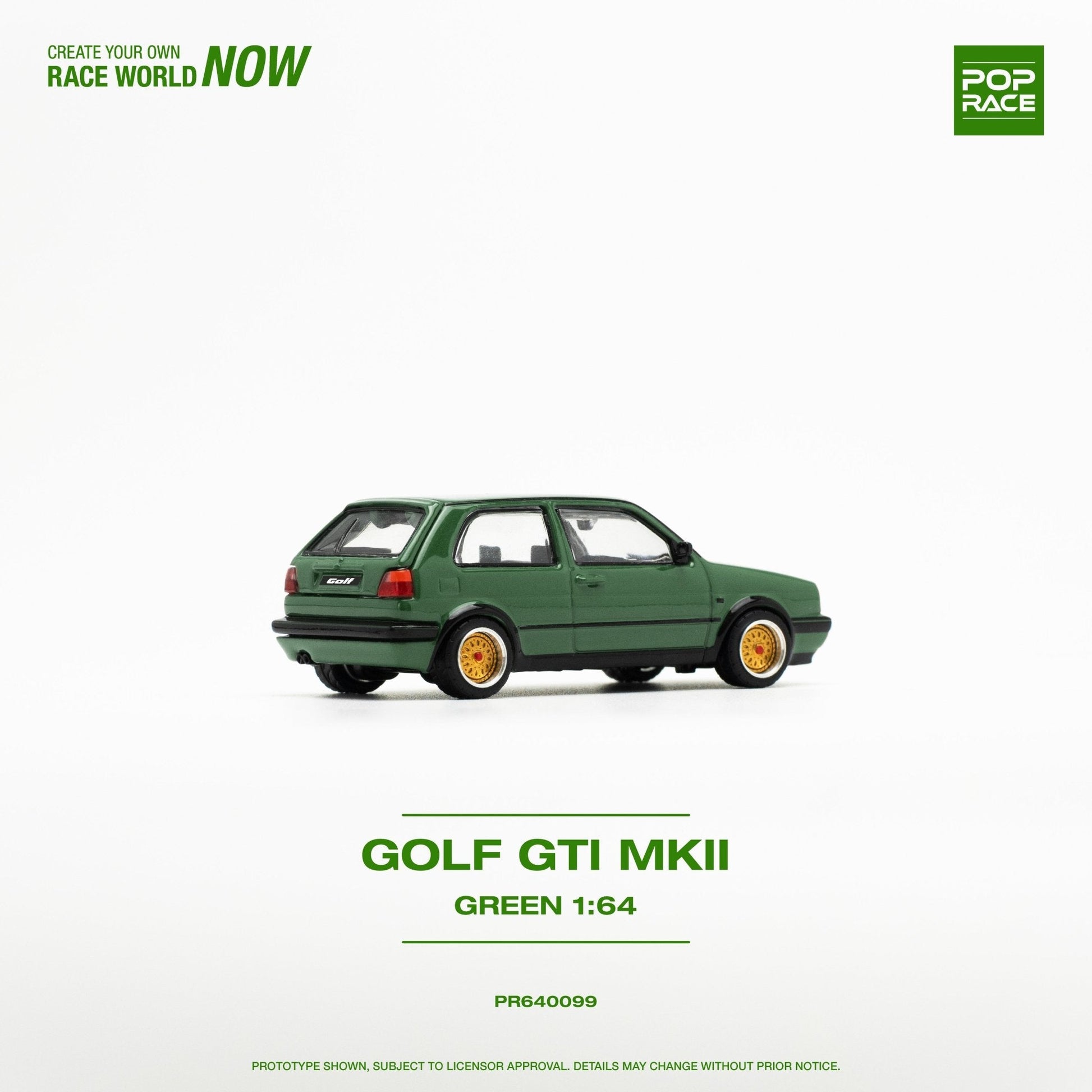 (Pre-Order) Volkswagen Golf GTI MkII Oak Green Pop Race - Big J's Garage