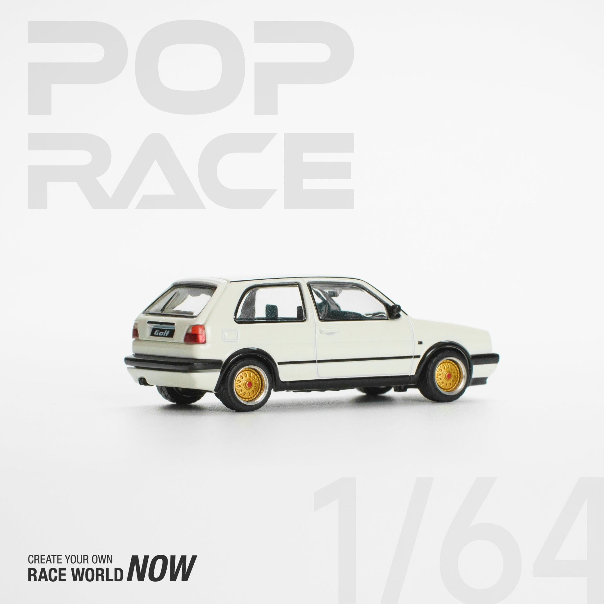 (Pre-Order) Volkswagen Golf GTI MkII White Pop Race - Big J's Garage