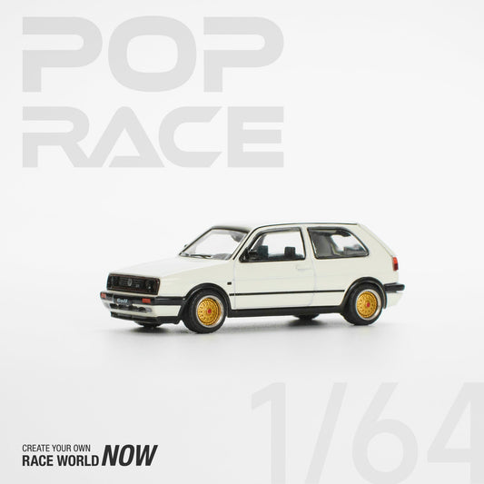 (Pre-Order) Volkswagen Golf GTI MkII White Pop Race - Big J's Garage