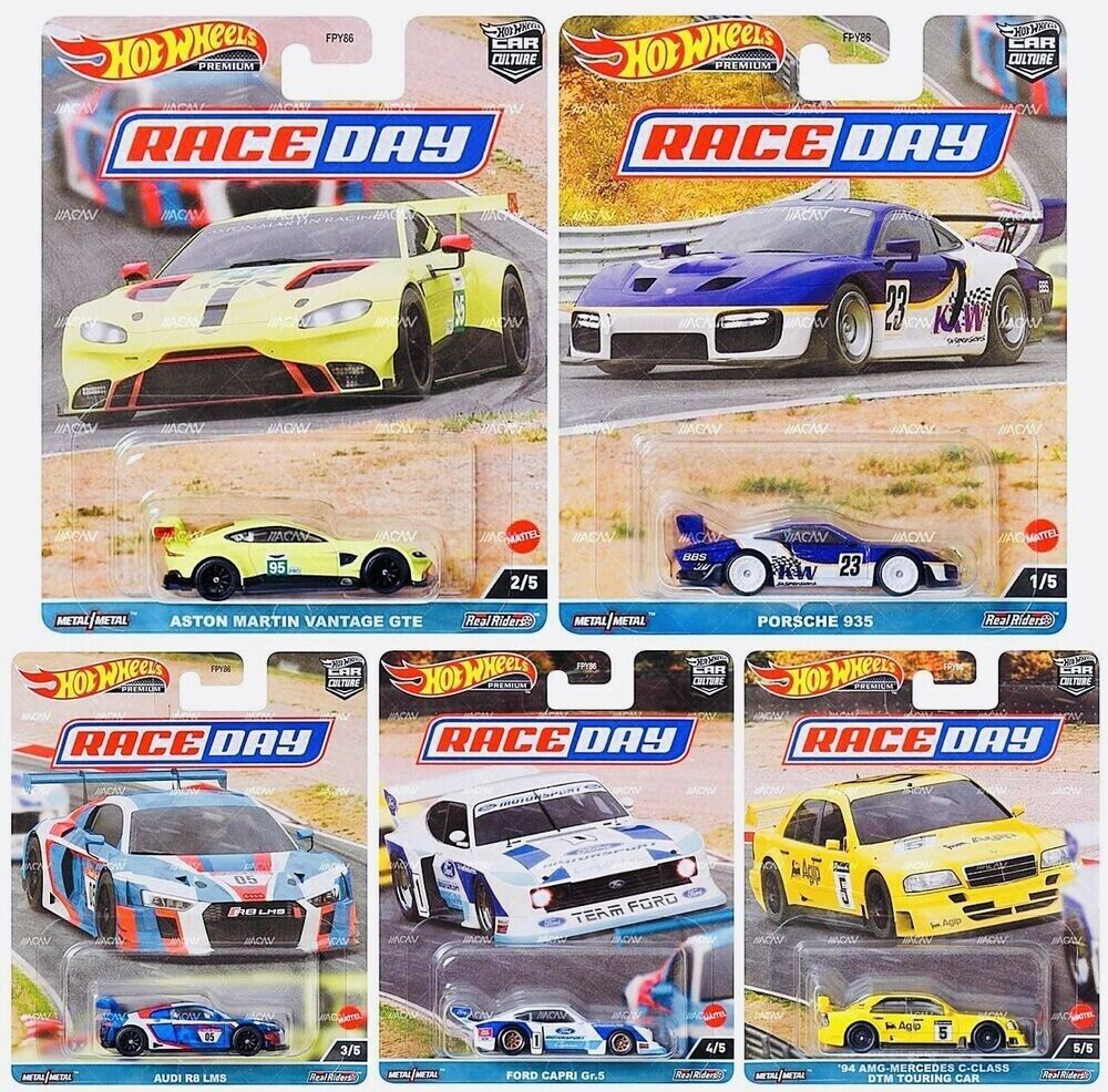 Race Day 2023 Hot Wheels Car Culture 5-Car Assortment - Big J's Garage